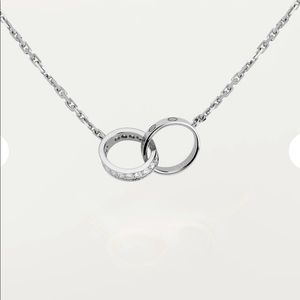 Cartier Love Necklace White Gold with Diamonds